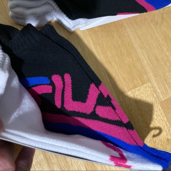 3 x 2 Pair Fila No Show Socks - Size 6-10 - Picture 2 of 8